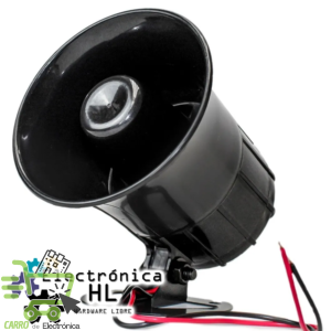 SIRENA PLASTICO 6 TONOS 3 1/2" 20W 12V