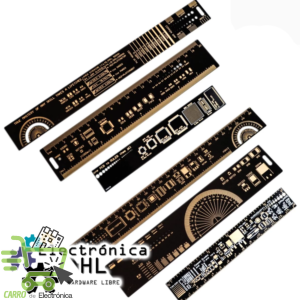 KIT 3 REGLAS PARA DISEÑO PCB (DISEÑO EN DOBLE CARA)