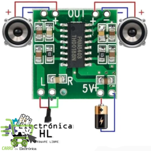 AMPLIFICADOR DE AUDIO 3W PAM8403 5V