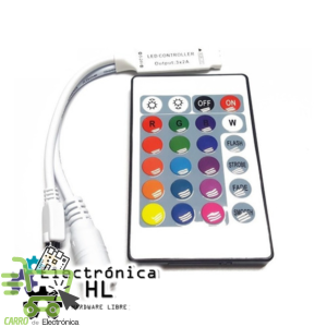 CONTROL PARA TIRA DE LED 24 BOTONES