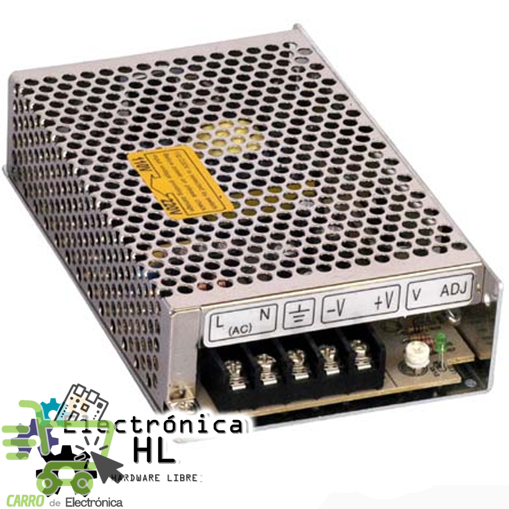 FUENTE CONMUTADA DE ALIMENTACION 12V 2A 24W, 110/220VCA
