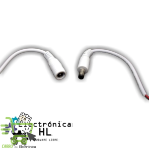 PLUG Y JACK TIRA DE LEDS 15 CM BLANCO