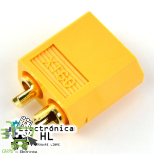 CONECTOR MACHO XT60 PARA BATERIA LIPO