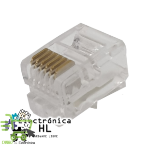 PLUG MODULAR 6 CONTACTOS PARA RJ12