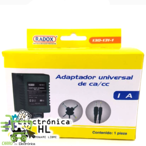 ELIMINADOR DE CORRIENTE REGULABLE 1.5-12V 1A, 130-131-1