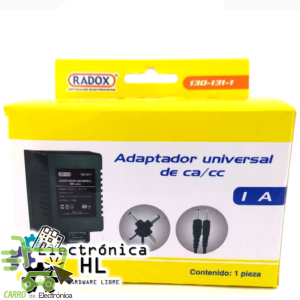 ELIMINADOR DE CORRIENTE REGULABLE 1.5-12V 1A, 130-131-1