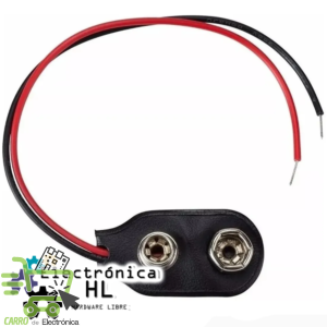 BROCHE PARA PILA DE 9V SIN PLUG
