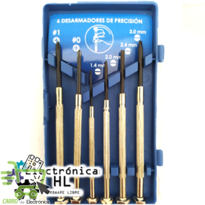 JUEGO DE 6 DESARMADORES DE PRECISION
