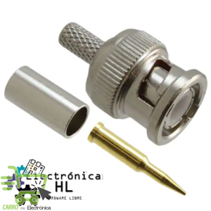 CONECTOR MACHO BNC PARA APRETAR RG-58A