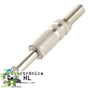 PLUG 6.3 MONOAURAL METALICO