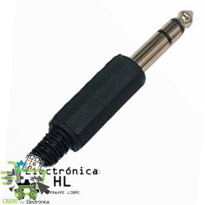 PLUG 6.3 ESTEREO PLASTICO CON RESORTE