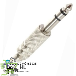 PLUG 6.3 ESTEREO METALICO