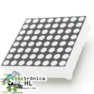MATRIZ DE LED 8X8, COLOR ROJO