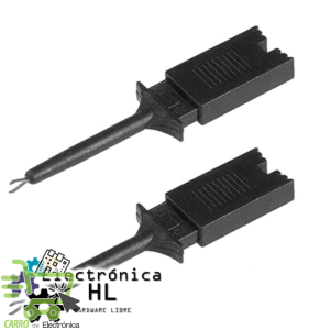 PUNTAS CON PINZA DE GANCHO PARA PRUEBA NEGRA