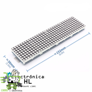 MATRIZ DE LED 8X32 MAX7219 ROJO