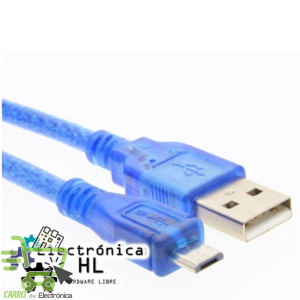 CABLE USB A MICRO USB PARA ARDUINO LEONARDO