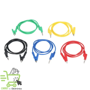 PUNTAS DE PRUEBA APILABLE, 1 PLUG 1 PINZA, 1M