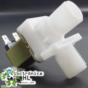 ELECTROVALVULA PARA LIQUIDOS 1/2″ 90° 12V DC