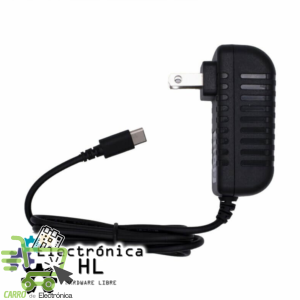 ELIMINADOR DE CORRIENTE PARA RASPBERRY PI 5V 3A TIPO C