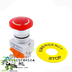 BOTON DE PARO DE EMERGENCIA 660V 10A 22MM