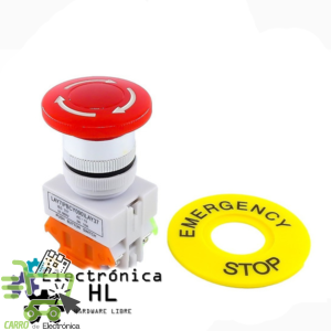 BOTON DE PARO DE EMERGENCIA 660V 10A 22MM