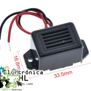 BUZZER PIEZOELECTRICO 12V, 85dB