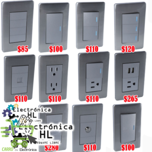 ELECTRICO DECORATIVO ACERO INOXIDABLE
