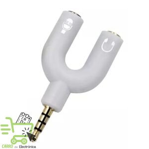 ADAPTADOR STEREO 3.5 MM MACHO A DUAL 3.5 MM HEMBRA