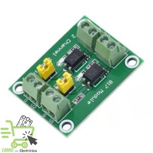 MODULO OPTOACOPLADOR PC817 2 CANALES