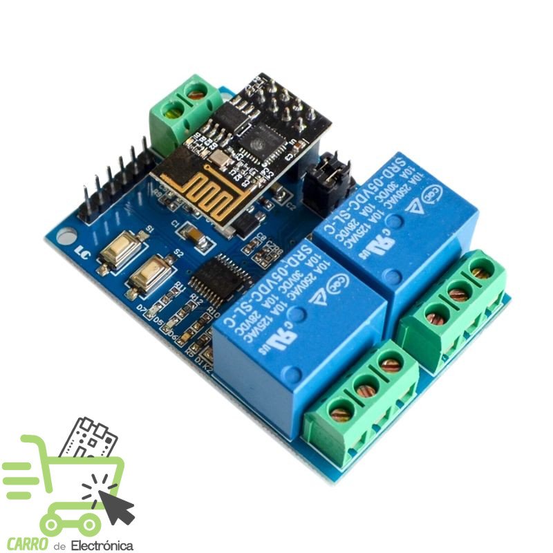 MODULO WIFI ESP8266 ESP-01S, 2 CANALES