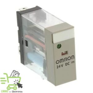 RELEVADOR OMRON 2 POLOS 24V 10A CON LED G2R-2-SN(S)