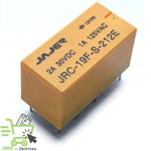 RELEVADOR JRC-19F-S-212E, 2A 30V, 1A 125V