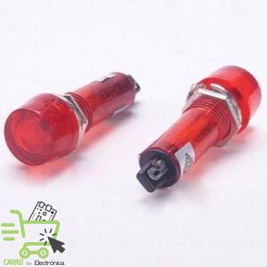 LUZ PILOTO 10MM ROJO NEON 12V DC