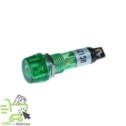 LUZ PILOTO 12MM VERDE NEON 12V DC