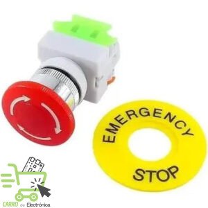BOTON DE PARO DE EMERGENCIA 660V 10A 22MM